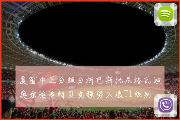 夏窗中卫分级分析巴斯托尼格瓦迪奥尔施洛特贝克强势入选T1级别